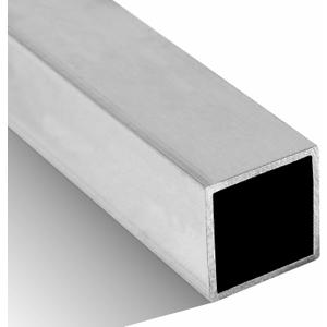 Zonon 6063 Aluminum Square Tubing 3/4" x 3/4" x 1/16" Wall, 48 Inch Length, Silver Aluminum Square Tube for DIY, Furniture, Structural Projects