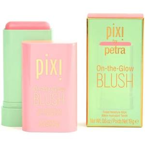 Pixi On-the-Glow Blush Stick in Fleur, Hydrating Tinted Moisture Stick for Cheeks and Lips with Ginseng, Aloe Vera and Fruit Extracts, Twist-Up Design, Paraben-Free, 19g / 0.6 oz And Superglow Stick