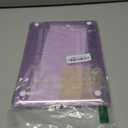 G JGOO Compatible with MacBook Air 13 Inch Case 2022 2021 2020 2019 2018 Release M1 A2337 A2179 A1932 Touch ID, Glitter Plastic Hard Shell Case + Keyboard Cover + Screen Protector, Sparkly Purple