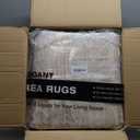 9x12 Area Rug for Living Room, Stain Resistant Neutral Washable Rugs for Dining Room, Bedroom, Floral Vintage Non-Slip Extra Large Beige Rug