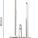 Basaza Toilet Brush and Holder Set Toilet Bowl Cleaning Brush and Holder for Bathroom 4 in 1 White Toilet Bowl Cleaner Brushes & Holders Floor Standing or Wall Mounted