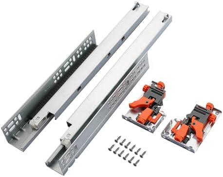 6 Pair of 22 Inch Undermount Soft Close Drawer Slides 100LB Load Capacity Full Extension Concealed Drawer Rails with 3D Locking Device