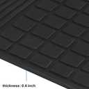 Car Floor Mat Rubber Custom Fit for Audi A3 / S3 2021-2025 2026 Full Black Auto Floor Liners All Weather Heavy Duty Odorless