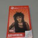 fun shack 80s Rocker Wig for Women, Spiked Mullet Wig, Punk Rocker Hair, Spiky Black Rockstar Wig, Party Costume Accessory, One Size