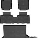Hutisya-Floor Mats & Cargo Liner Set Fit for GMC Terrain 2018-2024 & Chevy Equinox 2018-2024(Not for EV) All Weather Protection Anti-Slip & Durable TPE Full Set Liners Automotive Accessories-Black