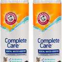 Arm & Hammer Complete Care Dental Water Additive for Cats, Cat Breath Freshener, Cat Mouth Wash or Dental Rinse, Simply Add to Pet Drinking Water for Fresher Breath, Value Size 8 FL OZ - 2 Pack