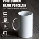 28 OZ Extra Large Ceramic Coffee Mug, M018 Classic Porcelain Boss Super Big Tea Cup with Handle for Office and Home, Red