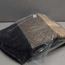 VIPOSCO Large Laundry Hamper, Tall Woven Rope Storage Basket for Blanket, Toys, Dirty Clothes in Living Room, Bathroom, Bedroom - 100L Brown & Black