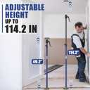 XINQIAO Cabinet Jacks for Installing Cabinets, Heavy Duty Third Hand Tools Adjustable Support Pole from 49.2 in to 114.2 in, 2 PCS