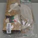 Qshare Bamboo Toddler Dinnerware Set,5Pcs Baby Plates Set,Bamboo Plates and Bowls Set,Christmas Dinnerware Set, Kids Dishes with Plate,Bowl,Cup,Fork and Spoon