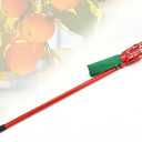 Fruit Picker Pole with Basket, Fruit Grabber for Apples, Apricot, Pear, Orange, Multiple, Mango, Lightweight & Telescoping (3.2m(10.5ft), Red)