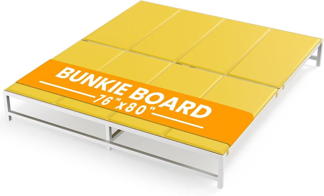Bunkie Board King Size (76x80)，Heavy Duty Bed Boards