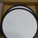 Two Pack 3200lm LED Flush Mount Ceiling Light, Super Slim 12 inch Ceiling Light, 5000K LED Lights for Bedroom, Living Room, Dining Room,Garage,Office (Black)