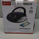 GPX BC111B Portable Top-Loading CD Boombox with AM/FM Radio and 3.5mm Line Input