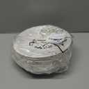 60 Pack White and Gold Paper Bowls 7 Inch Disposable Gold Dot Paper Bowls for Party Birthday Supplies Round Snack Dessert Salad Disposable Tableware for Wedding, Engagement, Baby Shower