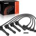 A-Premium Ignition Spark Plug Wires Set of 4 Compatible with Honda CR-V CRV 1997-2001 & Acura Integra 1990-2001, 1.8L 2.0L