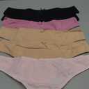 Jo & Bette Cotton Thongs for Women - 6 or 12 Pack Panties - Thongs Underwear Women Breathable No show Seamless (Large, 6pk Pastels, Pink Set)