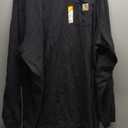 Carhartt Men's Dearborn Loose LS T-Shirt (4X-Large, Black)