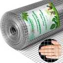 AMAGABELI GARDEN & HOME Hardware Cloth 1/2 inch 48inx50ft 19 Gauge Square Chicken Wire Galvanizing After Welding Fence Mesh Roll Raised Garden bed Plant Supports Poultry Netting Cage Snake Fence JW007