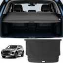 Cargo Cover for Ford Bronco 4-Door 2021-2026 Accessories Leather Retractable Trunk Cover Security Shielding Shade Cargo Luggage Cover Trunk Storage Privacy Protection Luggage Shade Shield
