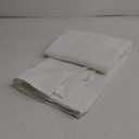 RYB HOME White Sheer Curtains Linen Texture Window Panels, Semi Sheer Light Filetring Rod Pocket & Back Tab Drapes for Bedroom, 52 x 84 inches, Pack of 2