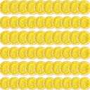 Suncalla 60 Pcs Fake Lemons Decor Mini Simulation Fruit Lemon Slices Artificial Plastic Fruit Model Decorative Ornament Fruits Party Decorations for Summer Decor Photography Props(Yellow)