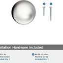 Amerock Cowrie 1-1/8 inch (29mm) Diameter Polished Nickel Cabinet Knob, BP37700PN