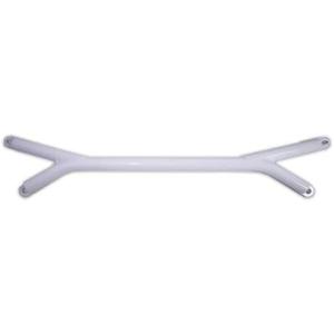 Exterior Accessories - Aluminum Front Brace Bar Compatible with 2015-2021 Subaru WRX STI White Painting Aesthetic