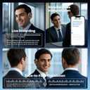 3-in-1 AI Language Translation Earbuds, Real-Time Translator Earbud with Power Level Display, 144 Languages & Accents, Personalized Initial Gift Wireless Bluetooth Headphones for Travel, Business-C