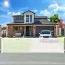 160" Retractable Baby Gates Extra Wide Dog Gate, Long Child Safety Gate, 37" Tall Toddler Pet Gate Mesh Gate with Reinforced Strips for Doorways, Stairs, Hallways, Outdoor & Indoor Large Openings (White)