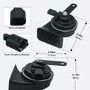 NEOGET Car Horn Kit for BMW 12V Loud Waterproof Auto Horn, High Low Dual Tone 126 Decibel, Replacement for BMW