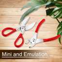 17PCS 1:12 Miniature Doll House Tools Metal Home Repair Tools Set Multifunctional Tiny Tool for Party Dollhouse Decoration Accessories Mini Yard Supplies Creative Pretend Toy