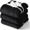 Bedsure Heated Blanket Queen Size, Dual Control Electric Blanket, Black
Preheat Function,6 Heat/6 Timer Settings, 8H Auto Shut-Off, ETL/FCC, Soft Flannel Sherpa, Machine Washable, 84x90in
