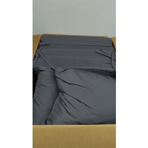 Outdoor Chair Cushion 19 x 19 Inch, Backrest and Seat Cushion Set for Patio Furniture with Water Resistant Removable Cover, Dark Grey, Set of 4