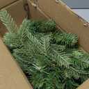 Temfmy Pre-lit Artificial Christmas Teardrop Swag With 30 LED - 24 in Pine Greenery for Staircase Decorations