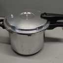 IMUSA 7 Quart Stovetop Aluminum Presure Cooker with safety valves for risk-free opening