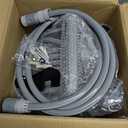 Flora Guard Garden Hose Holder With 1/2 Inch 65Ft Freeze-resistant UV Software, Hose Reels Wall Mount, Removable Hose Reel, 3/4 "Pressure Fitting and 9-Pattern Nozzle, Gray