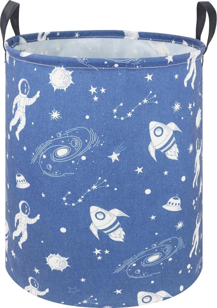 Kids Laundry Hamper,Laundry Basket,Baby Nursery Hamper,Waterproof Storage Bin,Clothes Organizer Basket,Room Decor(Universe)
