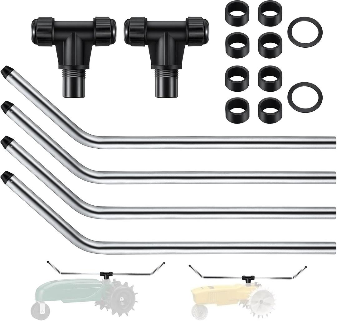 2 Set Traveling Sprinkler Arms Kit, Tractor Sprinkler Parts Compatible with Nelson and Orbit, T Part with Anti Leak Gasket for Efficient Lawn/Garden Watering