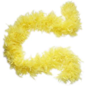Cynthia's Feathers 100g 74" Turkey Chandelle Feather Boas 30 Color & Patterns (Yellow)