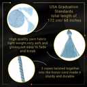10 Pieces Light Blue Graduation Honor Cords for Graduation 2025,National Honors Society Light Blue Cords Bulk