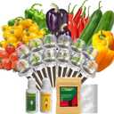 inbloom 12-Pod Pepper Seed Pod Kit for AeroGarden, iDOO, Ahopegarden Hydroponic Growing System, Include Cucumber, Red&Golden Tomato, Red Chili Pepper, Green&Yellow Pepper, Purple Pepper, 400+ Seeds