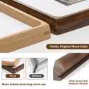 Dreamland 9x12 Picture Frame, USA-Sourced Walnut Wood Photo Frames with HD Tempered Glass, 9 x 12 Wooden Frame Matted to 6 x 8, 9x12 Frames Handcrafted Rounded Corner for Tabletop or Wall Display