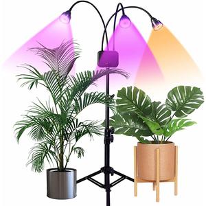 Plant Grow Light with Stand, Full Spectrum 60W LED Floor Plant Lamp for Indoor Plants Growing,Height Adjustable Plant Lamp Timer 3/9/12H