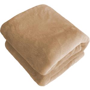 iMaylex Soft Puppy Flannel Fleece Blanket for Pet Dog Cat, Plush Microfiber, Cozy and Lightweight, Camel, Pet, 27 x 39 inch (70 x 100 cm)