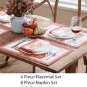 Home Bargains Plus Thanksgiving Contemporary Orange Pumpkin Tablecloth, 60 x 84 Inch Rectangle, Fall Harvest Easy Care Fabric Table Cover (Multi Heritage Pumpkin)