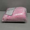 DweIke Fluffy Pink White Rugs for Bedroom Living Room, 3x5 Feet Soft Plush Shaggy Tie-Dyed Pink Girls Boys Kids Rug, Non-Slip and Machine Washable Carpet for Dorm Nursery Classroom Decor