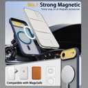 PinLiSheng 4 in 1 Magnetic for iPhone Air Case [with 1X Screen Protector, Braided Cable, Removable Lens Case] [Mil-Grade Drop Protection] Shockproof Slim Translucent Matte Protective Phone Case, Blue