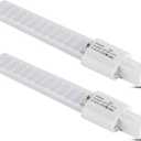 G23 LED Light Bulb 6W Replacement 13W CFL LED Stick PL Bulb G23-2 Pin Base, 3 Color Selectable 3000K/4200K/6000K 360 Beam Angle, Driven by 100-277V and CFL Ballast, 2 Pack (G23 6W, 3 Color)