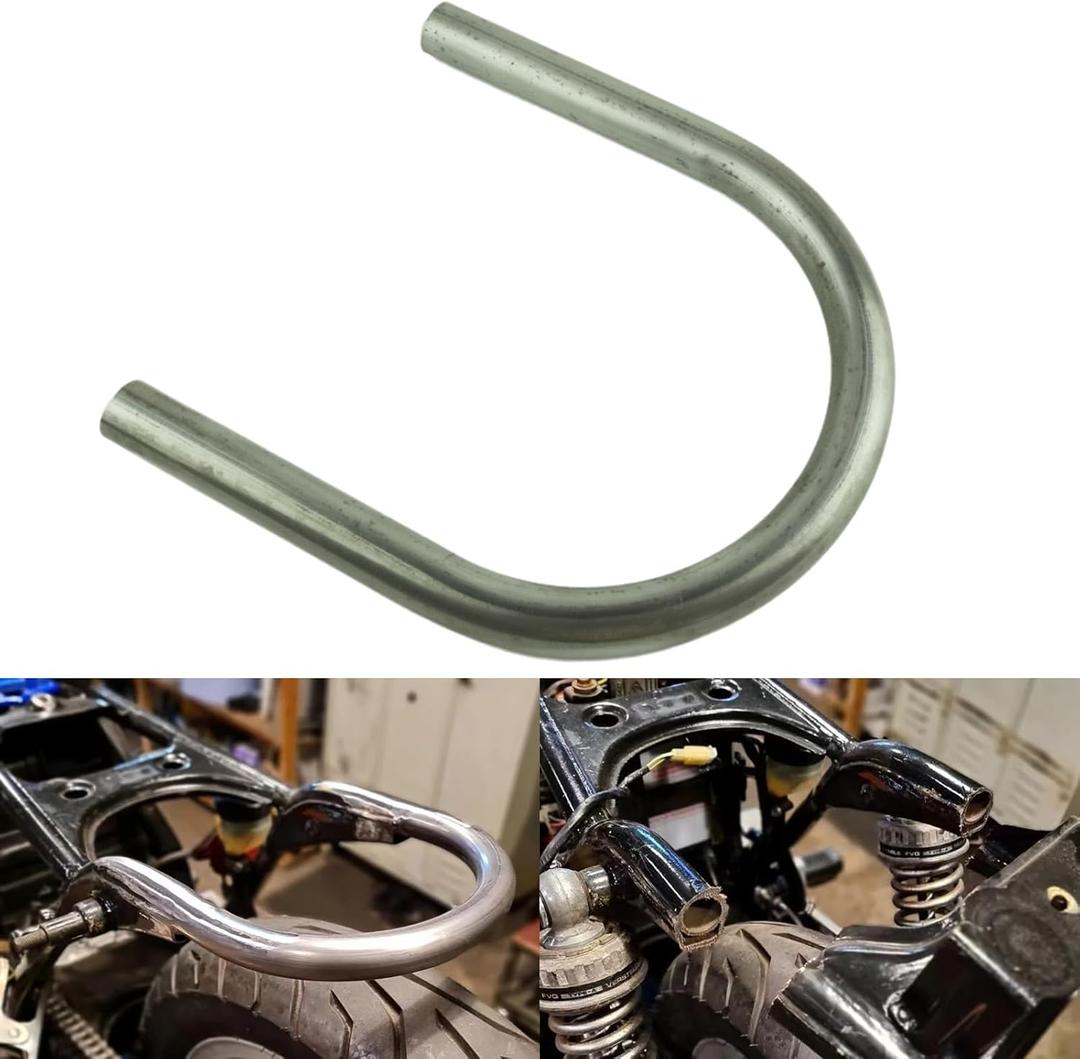 1 inch Tube Hoop Retro Motorcycle Cafe Racer Seat Frame Hoop Loop for Modified Vintage Motorcycle (1 inch Tube/Flat Loop/Width 230mm/9.06in)